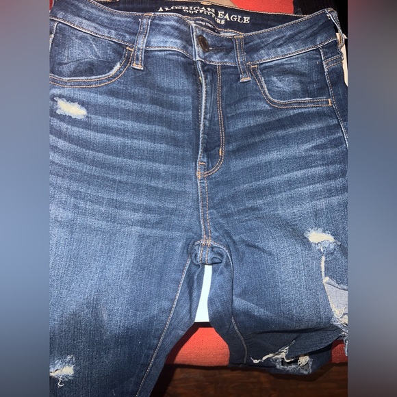 American eagle high waist distressed jeans - size 4 - Picture 1 of 1